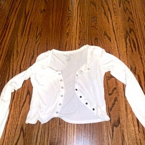 Open cropped cardigan